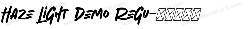 Haze Light Demo Regu字体转换